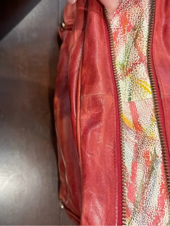 miss max red orange shoulder purse - Picture 8 of 13